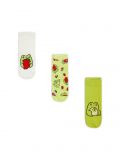 3 pack skarpetek z żabami - zielony - CROPP - small1