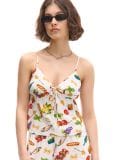 Top na naramnice - bela - CROPP - small1