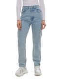 Mom jeans z cyrkoniami - niebieski - CROPP - small2