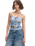 Top na naramnice - bledo modra - CROPP - small1