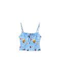 Top na naramnice - bledo modra - CROPP - small2