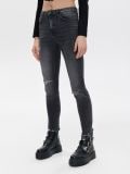 Jeansy skinny z dziurami - szary - CROPP - small1