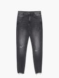 Jeansy skinny z dziurami - szary - CROPP - small4
