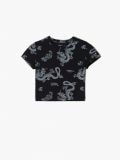 Кроп топ із візерунком - чорний - CROPP - small6