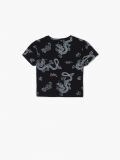 Кроп топ із візерунком - чорний - CROPP - small4