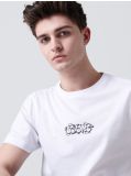 T-Shirt mit Aufdruck am Rücken - Weiß - CROPP - small2