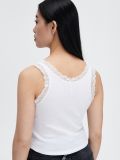 Top mit Spitze - Weiß - CROPP - small3