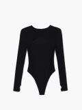 Body negru cu mânecă lungă - negru - CROPP - small1