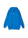 Ciemnoniebieska bluza z kapturem oversize - niebieski - CROPP - small1