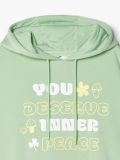 Zielona bluza z kapturem i nadrukiem - zielony - CROPP - small5