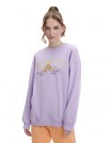Fioletowa bluza z nadrukiem - fioletowy - CROPP - small3