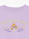 Fioletowa bluza z nadrukiem - fioletowy - CROPP - small5
