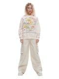 Bluza oversize z nadrukiem - kremowy - CROPP - small1