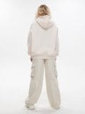 Bluza oversize z nadrukiem - kremowy - CROPP - small3