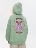 Zielona bluza oversize z nadrukiem - zielony - CROPP - small2