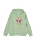 Zielona bluza oversize z nadrukiem - zielony - CROPP - small4
