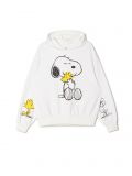 Felpa con cappuccio Snoopy - Bianco - CROPP - small1
