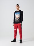 Dresowe joggery NASA - czerwony - CROPP - small1