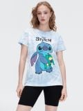 Koszulka oversize tie-dye Lilo & Stitch - błękitny - CROPP - small1