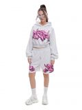 Szara bluza z kapturem oversize - jasny szary - CROPP - small1