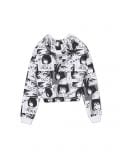 Czarno-biała bluza z motywem mangi - biały - CROPP - small3