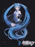 Czarna koszulka Hatsune Miku - czarny - CROPP - small2