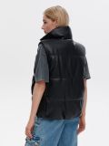 Kamizelka puffer z imitacji skóry - czarny - CROPP - small4