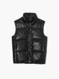 Kamizelka puffer z imitacji skóry - czarny - CROPP - small5
