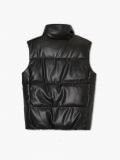 Kamizelka puffer z imitacji skóry - czarny - CROPP - small7