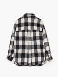 Kraciasta kurtka koszulowa - czarny - CROPP - small6