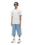 Kremowa koszulka polo - kremowy - CROPP - small1