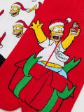 2 pack świątecznych skarpet Simpsonowie - czerwony - CROPP - small2