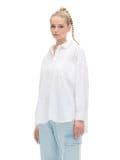 Camicia bianca oversize - Bianco - CROPP - small1
