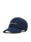Granatowa czapka z daszkiem i haftem - granatowy - CROPP - small1