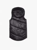 Czarna kamizelka puffer z kapturem - czarny - CROPP - small3