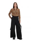 Koszula w panterkę - kremowy - CROPP - small1