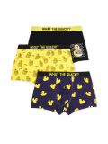 Bokserki w kaczki 3 pack - żółty - CROPP - small1