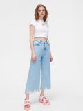 Culotte-Jeans mit ausgefranstem Saum - Blau - CROPP - small1