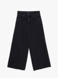 Culotte-Jeans unversäubertem Saum, schwarz - Schwarz - CROPP - small1