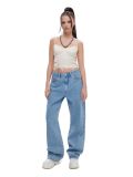 Corsagen-Top mit Spitze - Creme - CROPP - small3