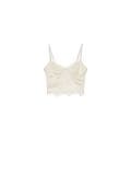 Corsagen-Top mit Spitze - Creme - CROPP - small2