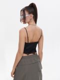 Top bustier con encaje - Negro - CROPP - small3