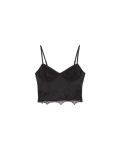 Top bustier con encaje - Negro - CROPP - small2