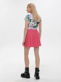 Fustă mini plisată - roz-fuchsia - CROPP - small3