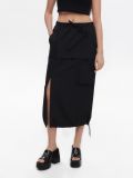 Spódnica midi cargo - czarny - CROPP - small2