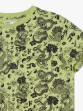 T-shirt con motivi orientali - verde-giallo - CROPP - small5
