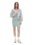 Szara rozpinana bluza z kapturem - jasny szary - CROPP - small2