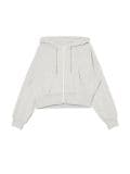 Szara rozpinana bluza z kapturem - jasny szary - CROPP - small4