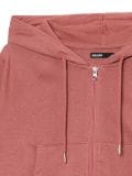 Gładka rozpinana bluza z kapturem - różowy - CROPP - small5