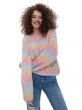 Kolorowy sweter w paski - wielobarwny - CROPP - small1